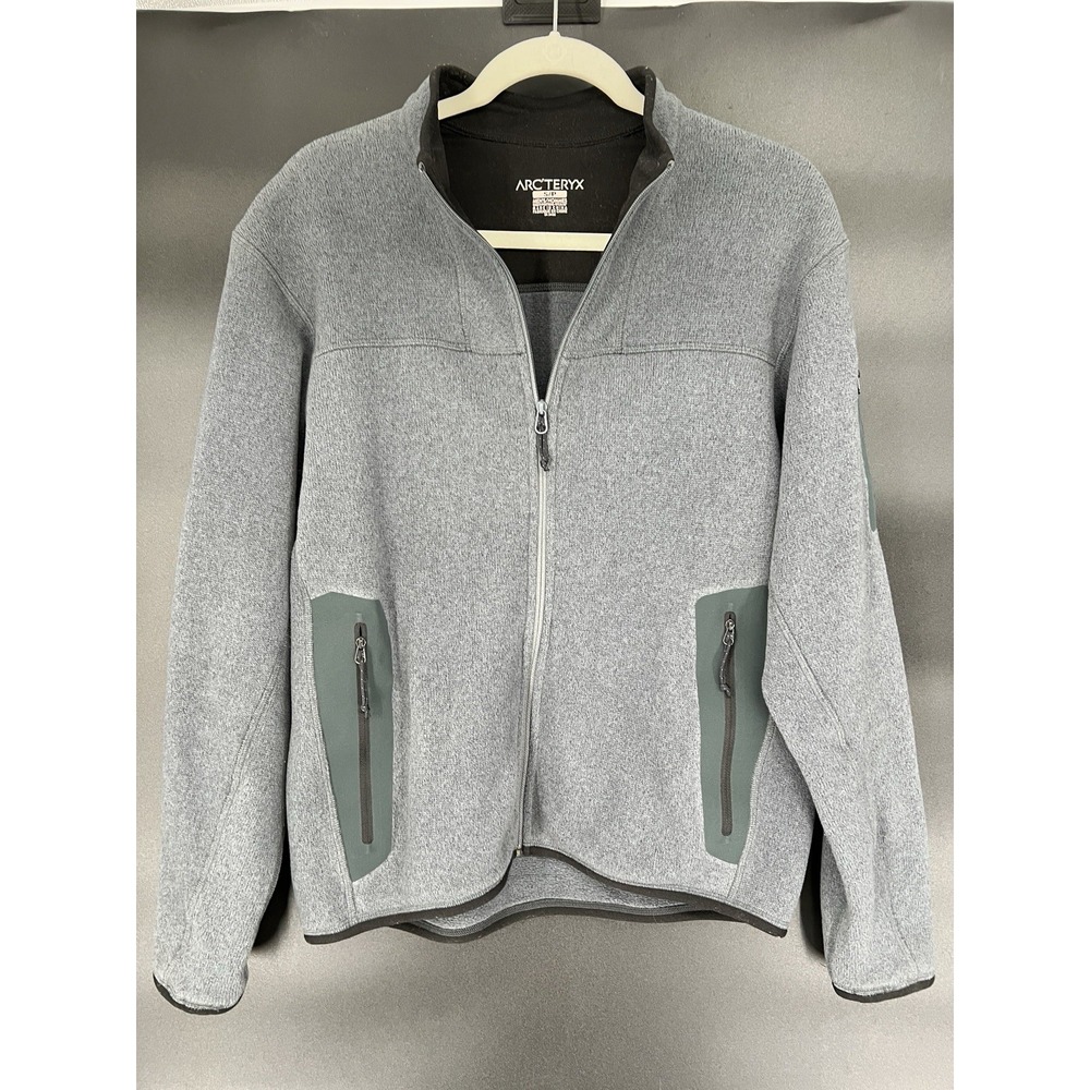 Arc'teryx Covert Cardigan Jacket Gray Full Zip Men's Small Fleece Gorp Outdoors